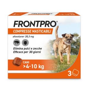 Frontline FRONTPRO compresse masticabili per cani 4-10 kg - 3 compresse (28 mg)