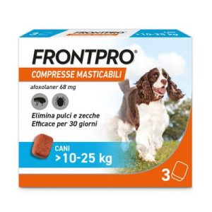 Frontline FRONTPRO compresse masticabili per cani 10-25 kg - 3 compresse (68 mg)