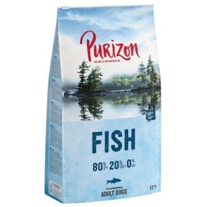 Purizon Adult Pesce Crocchette senza cereali per cane - 12 kg