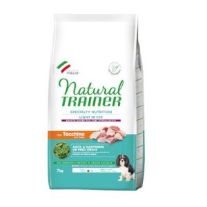 Natural Trainer Light in Fat Adult Small & Toy con Tacchino Crocchette cane - 7 kg
