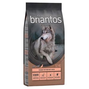 Multipack risparmio! 2 x Briantos - 2 x 12 kg Senior Tacchino & Patate - senza cereali - 2 x 14 kg Mix Adult: Agnello + Pollo