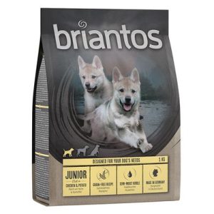 Briantos Junior Pollo & Patate - senza cereali Crocchette per cani - Set %: 4 x 1 kg