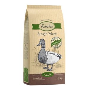 Lukullus Single Meat Anatra delicata (senza cereali) - 6 kg (4 x 1,5kg) - 4 x 1.5 kg