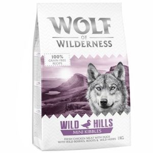 Wolf of Wilderness Adult "Wild Hills" - Anatra - NUOVO: 1 kg per piccola taglia