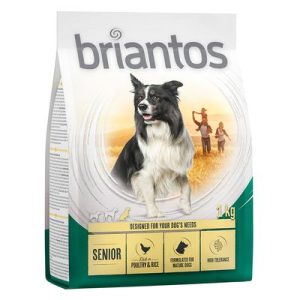 Briantos Senior con Pollame e Riso Crocchette per cane - 1 kg