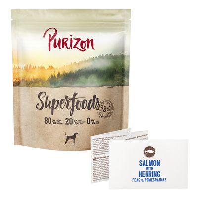 Purizon Superfoods Salmone con aringa, piselli e melagrana - 1 kg