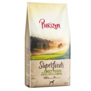 Purizon Superfoods Veggie Patate dolci con Lenticchie, Mela e Zucca - 12 kg - Set %: 4 x 1 kg