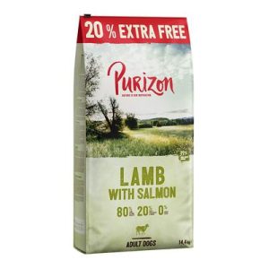 12 kg + 2,4 kg gratis! Purizon Adult Single Meat Crocchette senza cereali per Cani