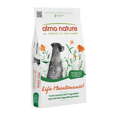 Almo Nature Life Maintenance Large Adult Agnello & Riso - Set %: 2 x 12 kg