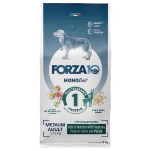 Forza10 Medium Diet al Cervo con Patate Crocchette cane - Set %: 2 x 12 kg