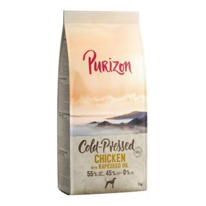 Purizon Coldpressed Pollo con Olio di colza Crocchette per cane - Set %: 4 x 1 kg