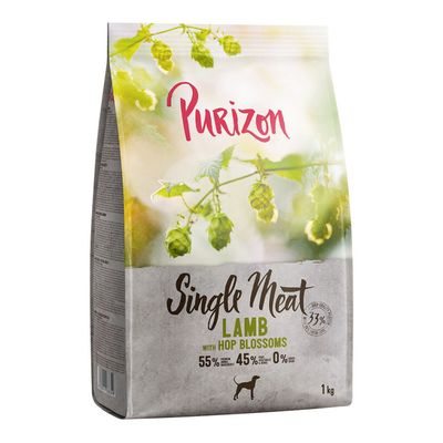 Purizon Single Meat Agnello con piselli e fiori di luppolo Crocchette cane - Set %: 2 x 12 kg