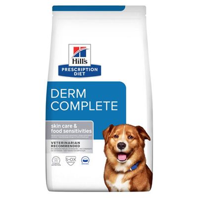 Hill’s Prescription Diet Derm Complete con Riso e Uova - Set %: 2 x 4 kg
