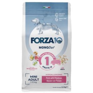 Forza10 Mini Diet Low Grain al Maiale con Patate Crocchette cane - Set %: 2 x 1,5 kg - 2 x 1.5 kg