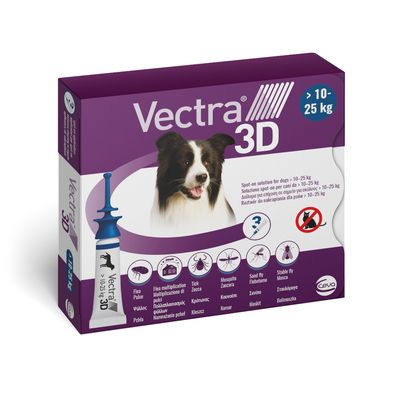 Vectra 3D per cani (10-25 kg) - M - 3 pipette da 3,6 ml