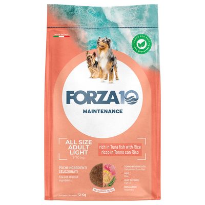 Forza10 Maintenance Light All Breeds con Tonno e Riso Crocchette cane - Set %: 2 x 12 kg