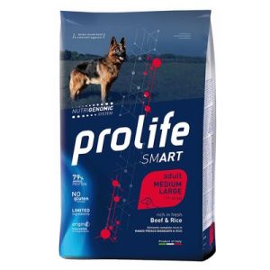 Prolife Smart Adult Medium / Large Manzo e Riso Crocchette per cane - 12 kg