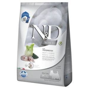 Farmina N&D Dog Adult Mini White Spigola, Finocchio e Spirulina - Set %: 2 x 5 kg