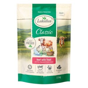 Lukullus Manzo Charolais & Trota - Set %: 4 x 1,5 kg: Nuova ricetta - 4 x 1.5 kg