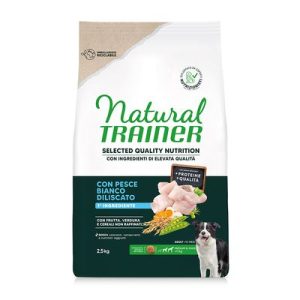 Natural Trainer Selected Quality Nutrition Adult Medium & Maxi Pesce bianco - Set %: 2 x 2,5 kg - 2 x 2.5 kg