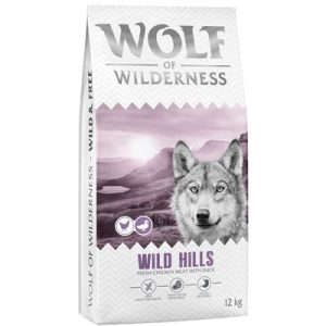 Wolf of Wilderness Adult "Wild Hills" - Anatra - 12 kg - NUOVA RICETTA!