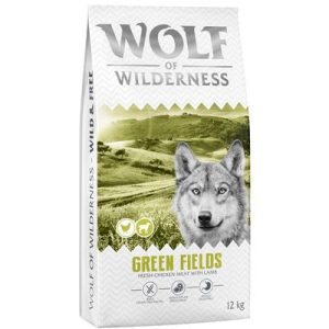 Wolf of Wilderness Adult "Green Fields" - Agnello - Set %: 2 x 12 kg - NUOVA RICETTA!