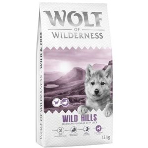 Wolf of Wilderness Junior "Wild Hills" - Anatra - Set %: 2 x 12 kg - NUOVA RICETTA!