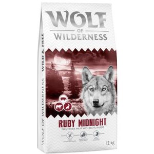 Wolf of Wilderness "Ruby Midnight" - Manzo & Coniglio - 12 kg - NUOVA RICETTA!