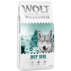 Wolf of Wilderness Adult "Deep Seas" - Aringa - Set %: 2 x 12 kg - NUOVA RICETTA! - 5 kg (5 x 1 kg)