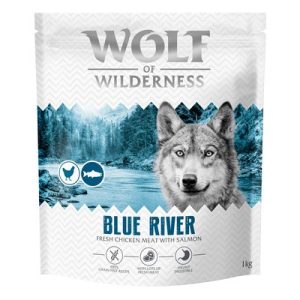 Wolf of Wilderness Adult "Blue River" - Salmone - Set %: 4 x 1 kg - NUOVA RICETTA!