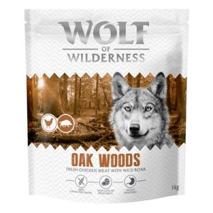Wolf of Wilderness Adult "Oak Woods" - Cinghiale - Set %: 4 x 1 kg - NUOVA RICETTA!