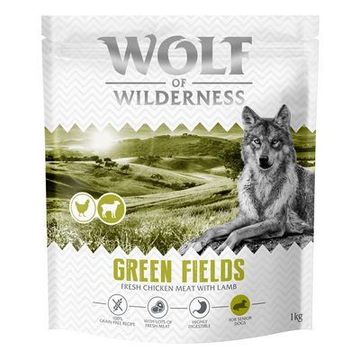 Wolf of Wilderness Senior "Green Fields" - Agnello - 1 kg - NUOVA RICETTA!