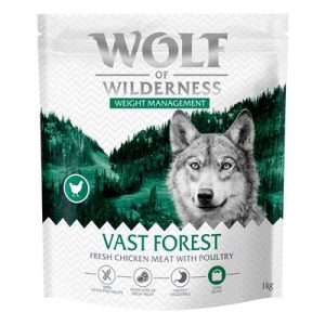 Wolf of Wilderness "Explore The Vast Forests" - Weight Management - 4 kg (4 x 1 kg) - NUOVA RICETTA!