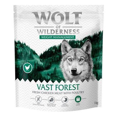 Wolf of Wilderness "Explore The Vast Forests" - Weight Management - 4 kg (4 x 1 kg) - NUOVA RICETTA!