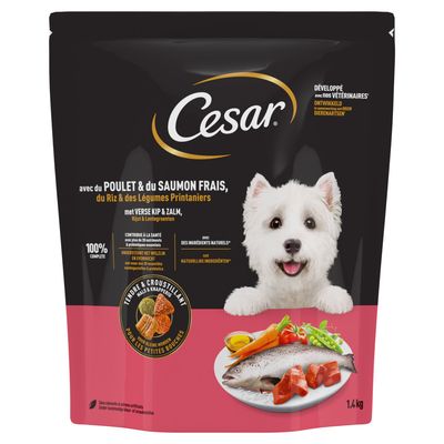 Cesar Adult con Pollo, Salmone e Verdure - Set %: 5 x 1,4 kg - 5 x 1.4 kg