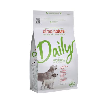 Almo Nature Daily all Breeds Manzo & Riso - Set %: 2 x 1,2 kg - 2 x 1.2 kg