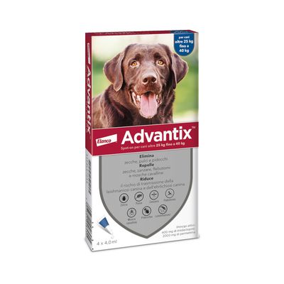 Lista prodotti Advantix Spot-on per cane