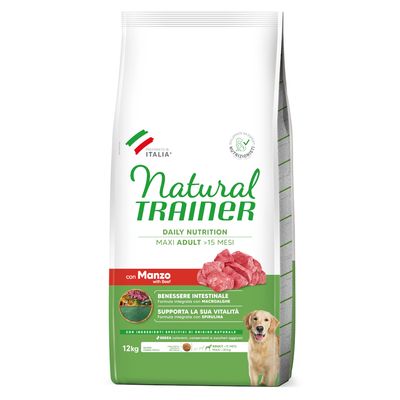 Natural Trainer Adult Maxi con Manzo - 12 kg