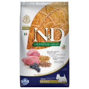 Farmina N&D Ancestral Grain Adult Mini Agnello e Mirtillo Crocchette cane - Set %: 2 x 7 kg