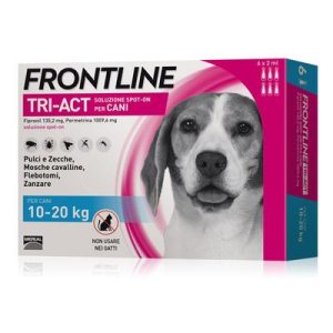 Frontline Tri-Act soluzione spot-on per cani 10-20 kg - 3 pipette (2 ml)