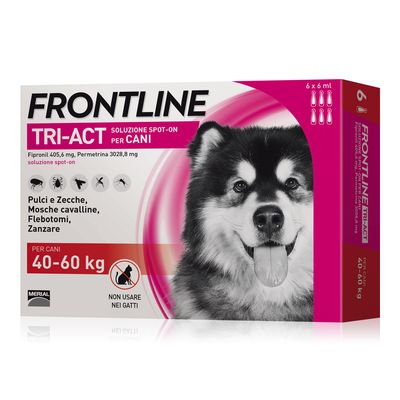 Frontline Tri-Act soluzione spot-on per cani 40-60 kg - 3 pipette (6,0 ml)