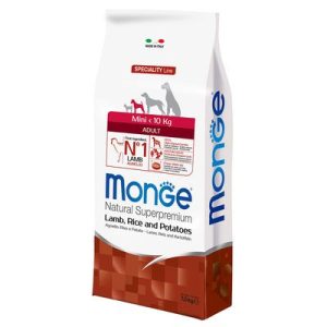 Monge Superpemium Adult Mini Agnello, Riso & Patate - Set %: 2 x 7,5 kg - 7,5 kg