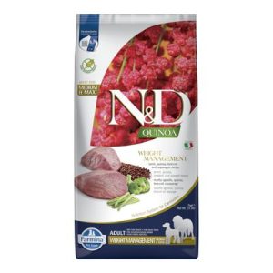 Farmina N&D Quinoa Weight Management Agnello, Quinoa, Broccoli e Asparagi - Set %: 2 x 7 kg