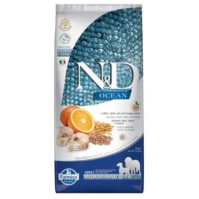 Multipack risparmio! 2 x 12 kg Farmina N&D Crocchette cane