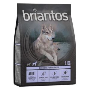 Briantos Adult Anatra & Patate - senza cereali Crocchette cane - 4 kg (4 x 1 kg)