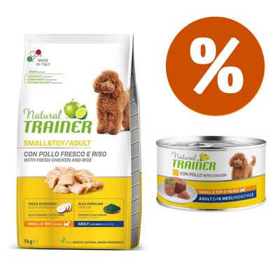 Set prova misto! Natural Trainer Adult Small & Toy secco + umido