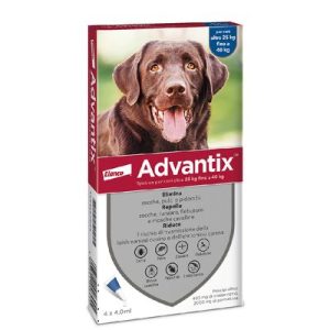 Advantix Spot-on per cani oltre 25 kg fino a 40 kg - 4 pipette (4,0 ml)