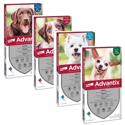Lista prodotti Advantix Spot-on per cane – 4 pipette per cani 4-10 kg (1,0 ml)
