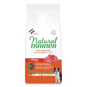 Natural Trainer Adult Medium con Manzo Crocchette per cane - Set %: 2 x 12 kg