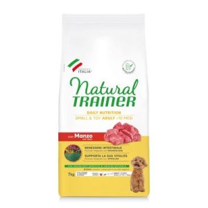 Natural Trainer Adult Small & Toy con Manzo Crocchette cane - Set %: 2 x 7 kg